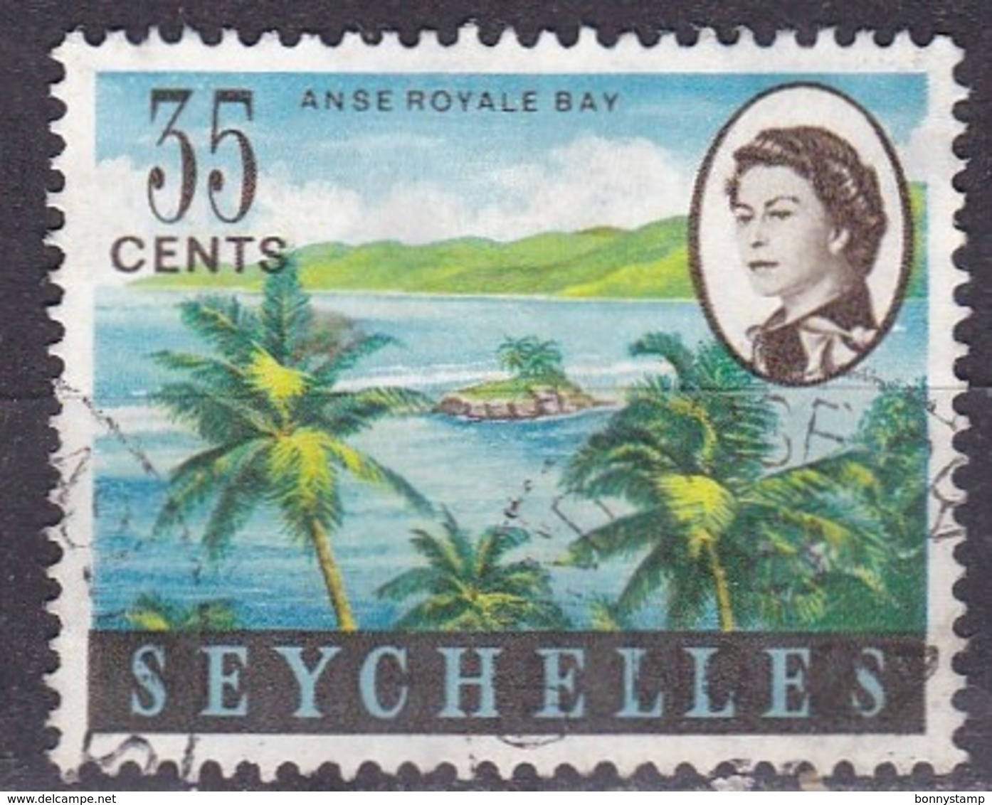 Seychelles, 1962/69 - 35c Anse Royale Bay - Nr.203 Usato° - Seychelles (1976-...)