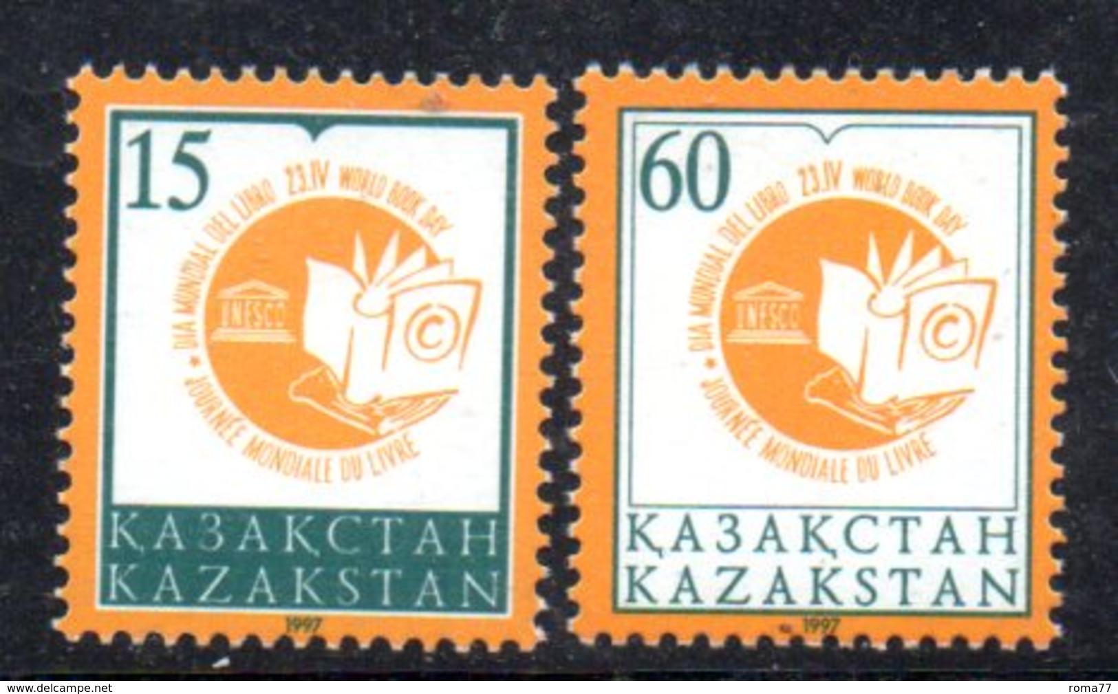 819 490 - KAZAKISTAN 1997 ,  Unificato N. 176/177  *** - Kazakistan