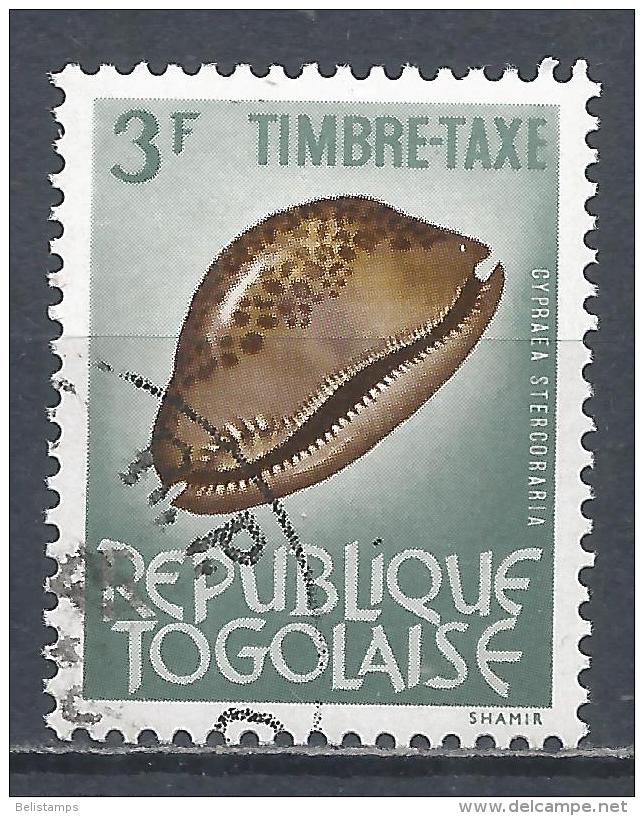 Togo 1965. Scott #J58 (U) Shell, Cypraea Stercoraria * - Togo (1960-...)