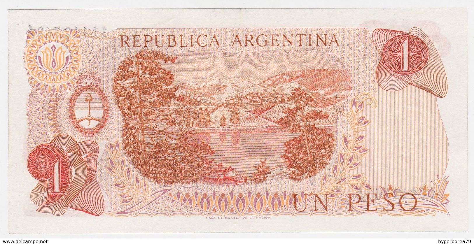 Argentina P 287 - 1 Peso 1970 1973 - AUNC - Argentine