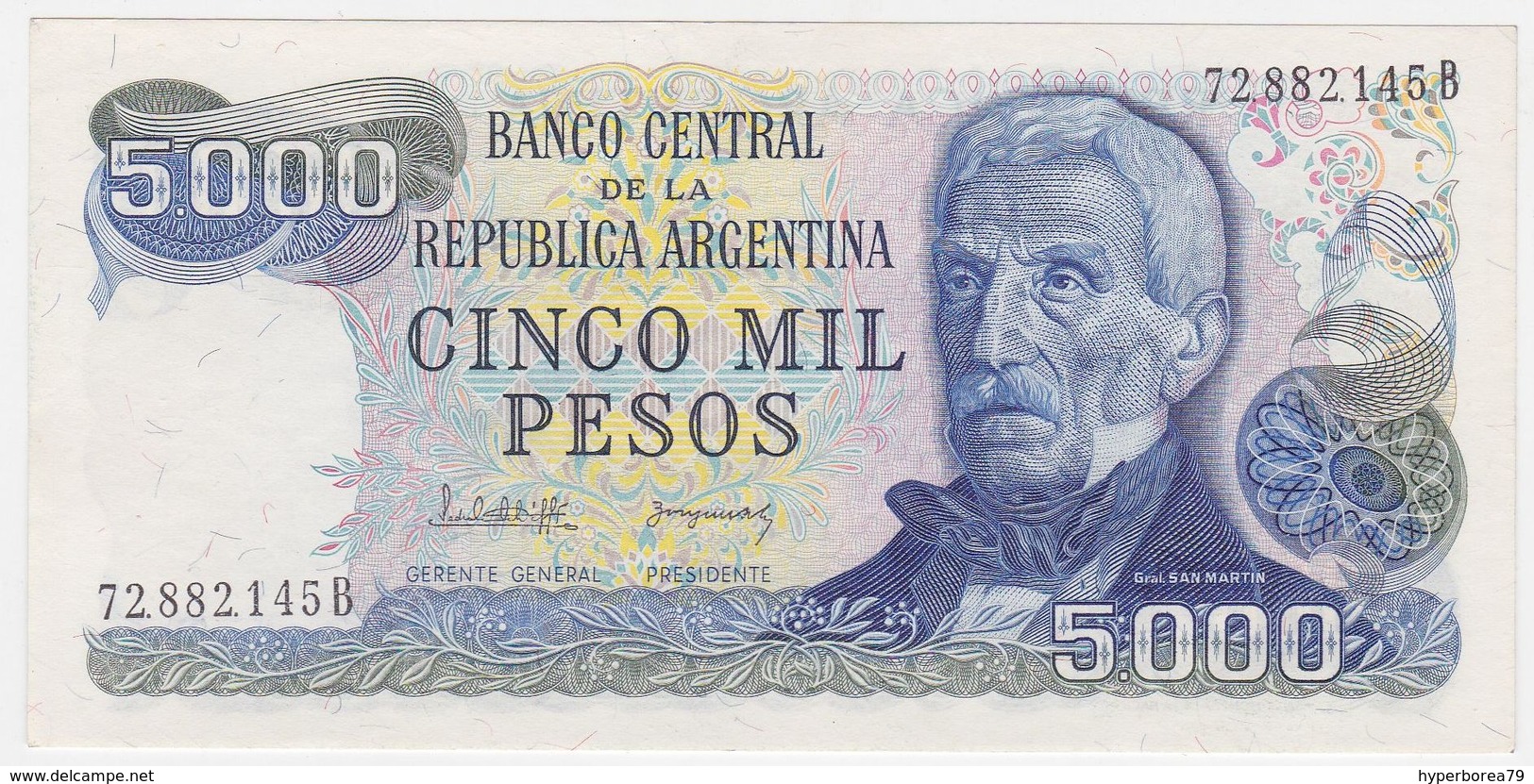 Argentina P 305 - 5000 5.000 Pesos 1977 1983 - AUNC - Argentina