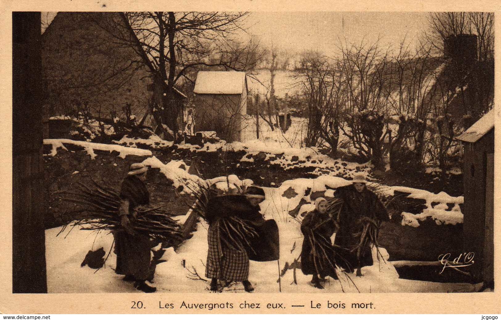 Les Auvergnats Chez Eux.  Le Bois Mort. - Auvergne Types D'Auvergne