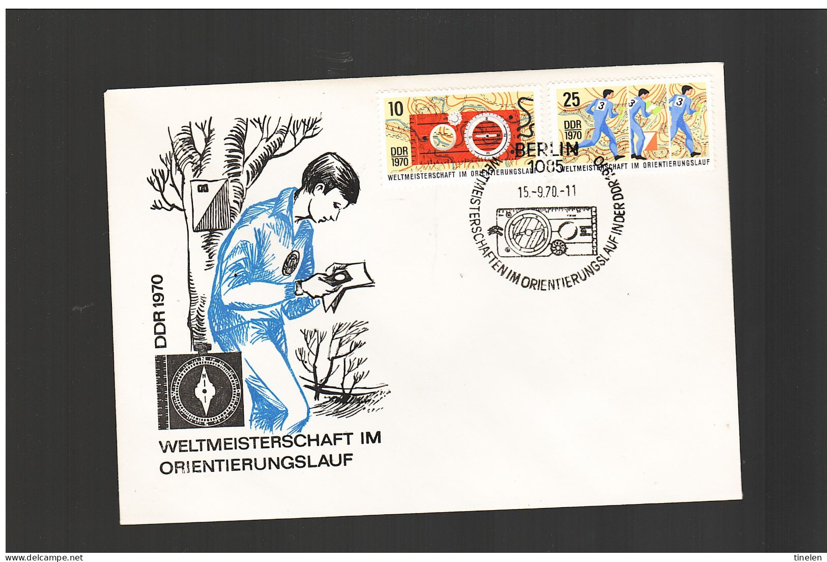 Germania Est - Ddr - 1970 Fdc  WELMEOSTERSCHAFTEN IM ORIENTIERUNGSLAUF - Altri & Non Classificati