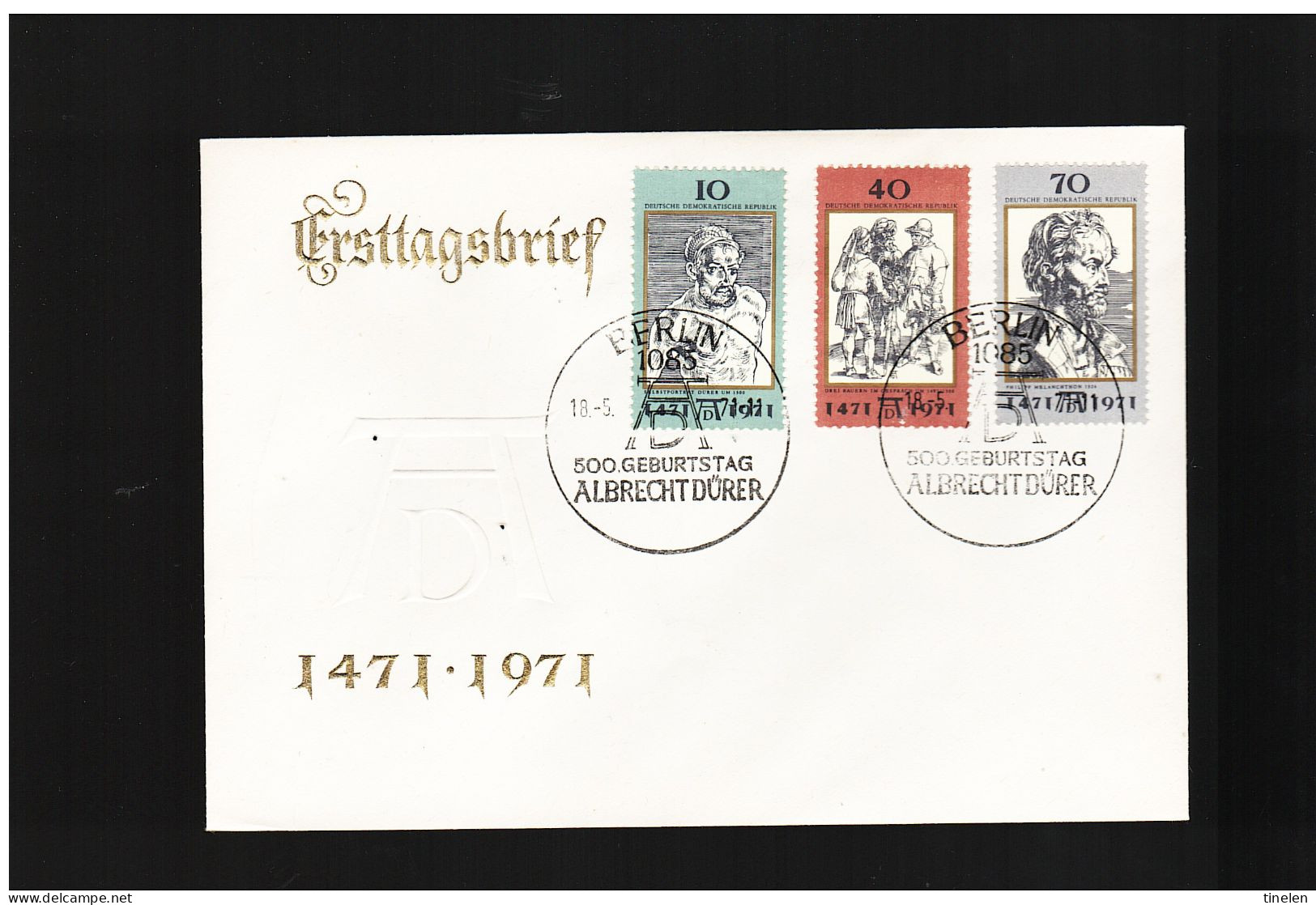 Germania Est / Ddr 1971  Fdc  500° Nascita  ALBRECHT DURER - 1971-1980