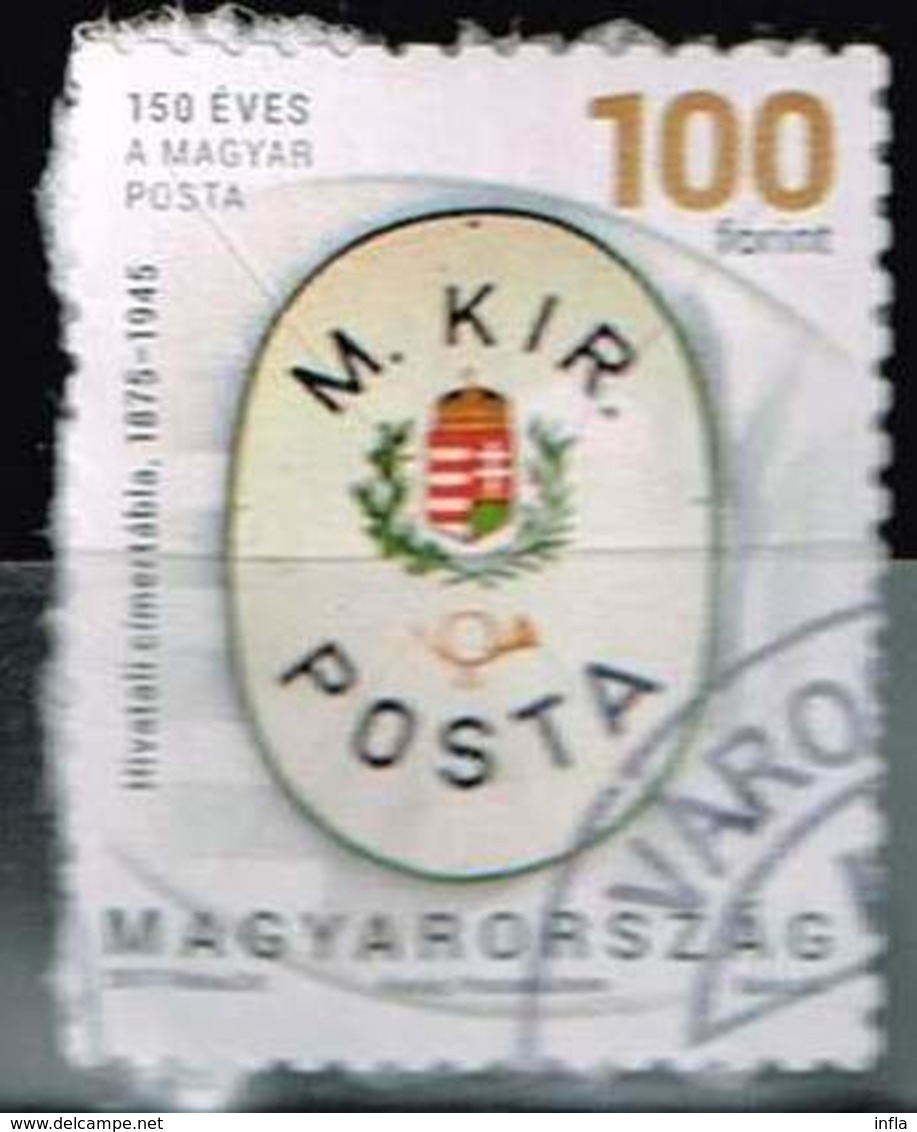 Ungarn 2017, Michel# 5896 O Post Office Sign With The Arms Of Hungary - Gebraucht