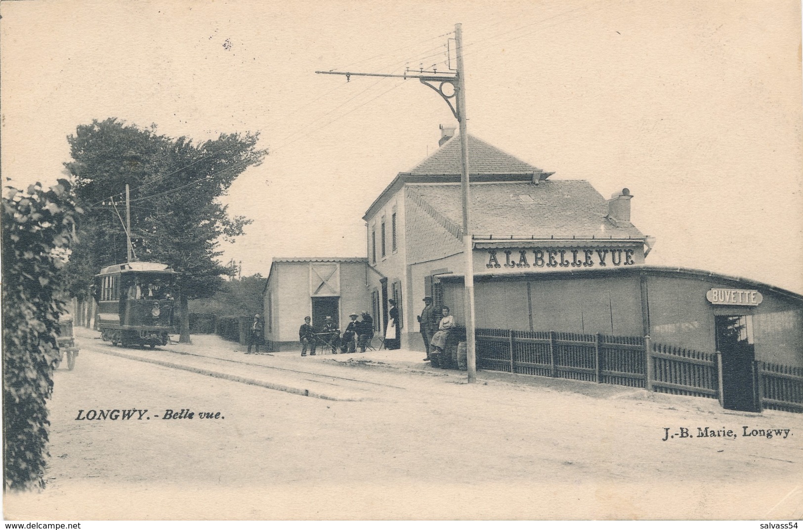 54) LONGWY : Belle Vue - Tramway - 1903 - Longwy