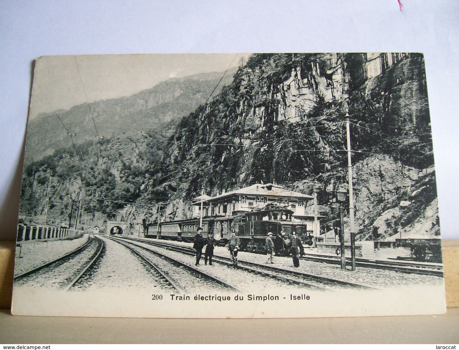 Verbania - Iselle - Treno Elettrico Del Sempione - Stazione - Ferrovia - Cartolina D'epoca Animata - Gares - Avec Trains