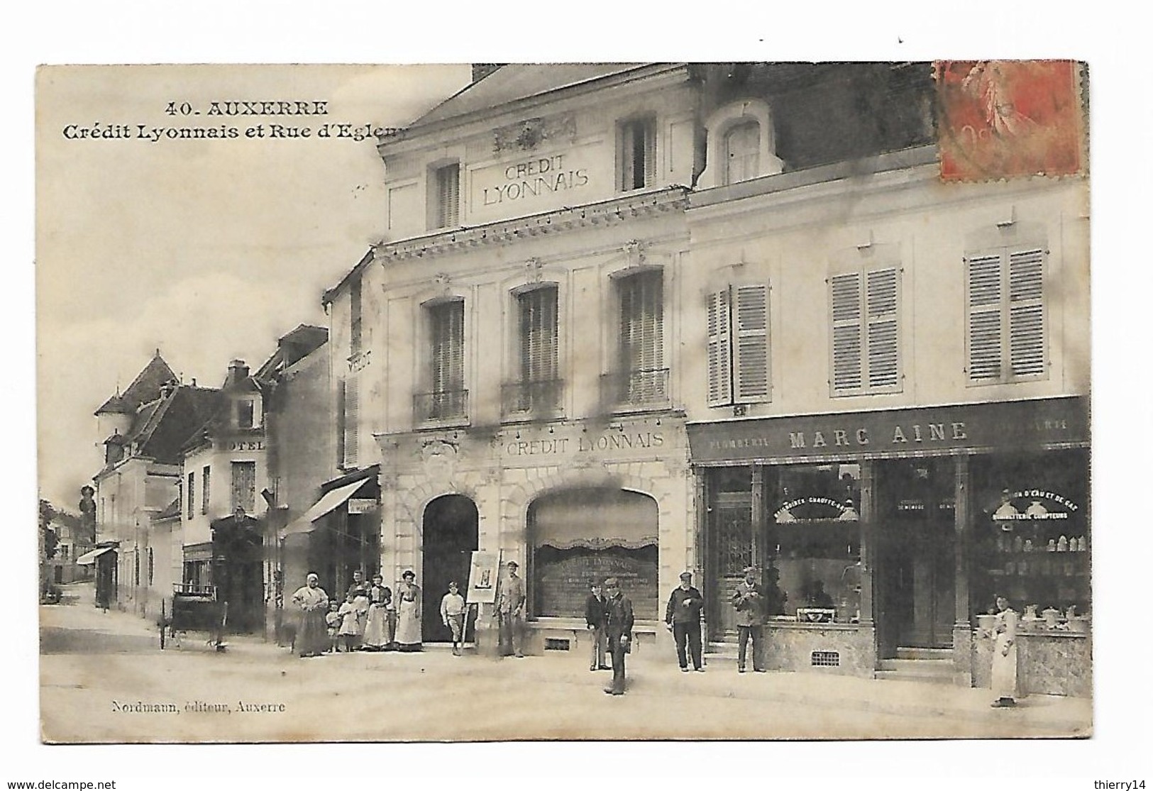 Auxerre - Crédit Lyonnais Et Rue D'Egleny - Plomberie Marc Aine - Auxerre