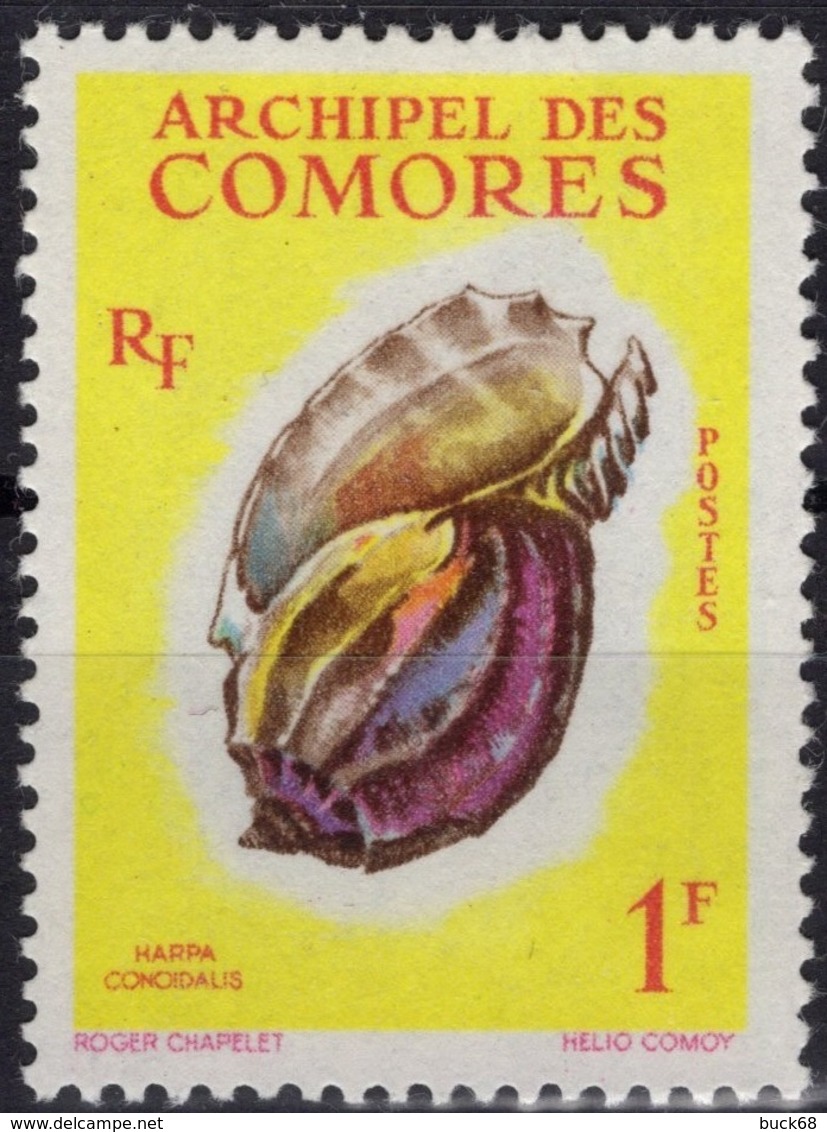 COMORES Poste  20 * MLH Coquillage Shell (CV 1,60 €) - Used Stamps