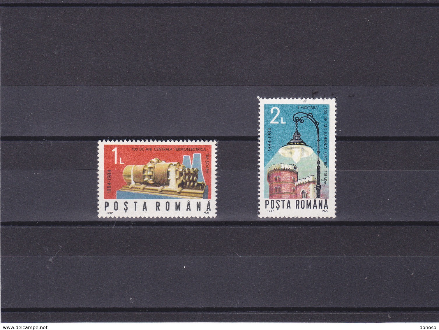 ROUMANIE 1970 éclairage électrique Yvert 3553-3554 NEUF** MNH - Neufs