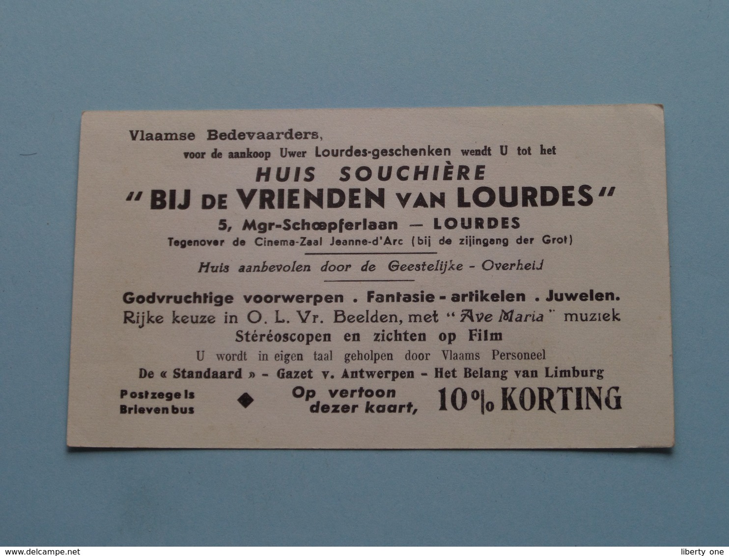 " BIJ De VRIENDEN Van LOURDES " Huis Souchière Lourdes ( Details - Zie Foto ) ! - Religión & Esoterismo