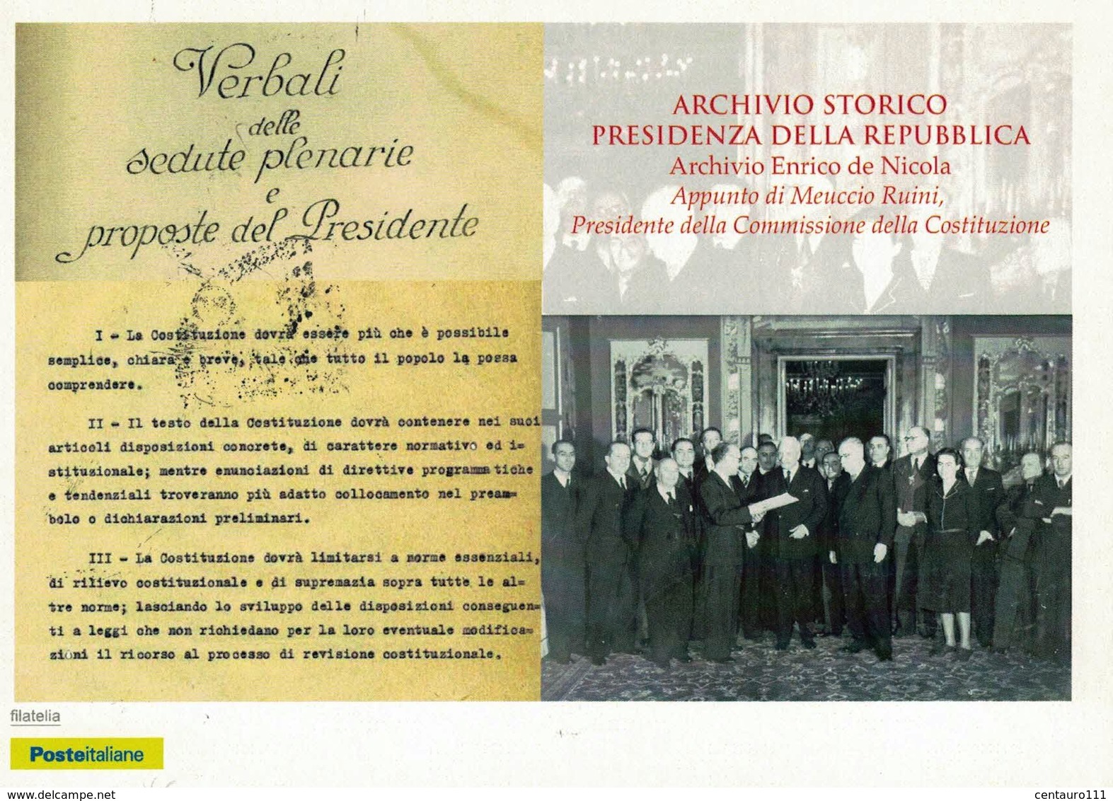 Roma, Lazio, Quirinale, Annullo Postale, Marcofilia, Le Donne Costituenti - Expositions