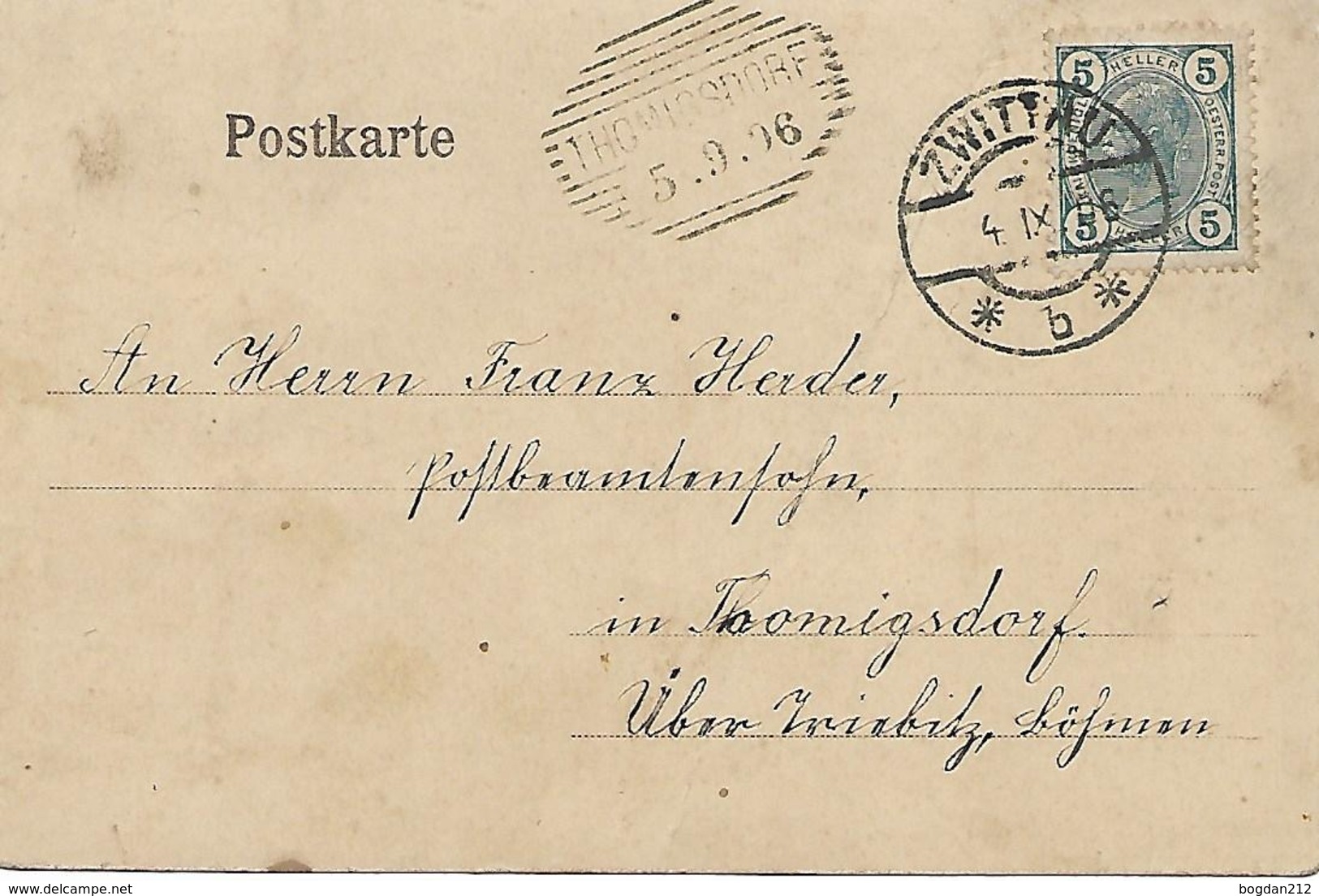 1906 - KOSIRE, OPATOVEC, Okres SVITAVY, 2 Scan - Tchéquie