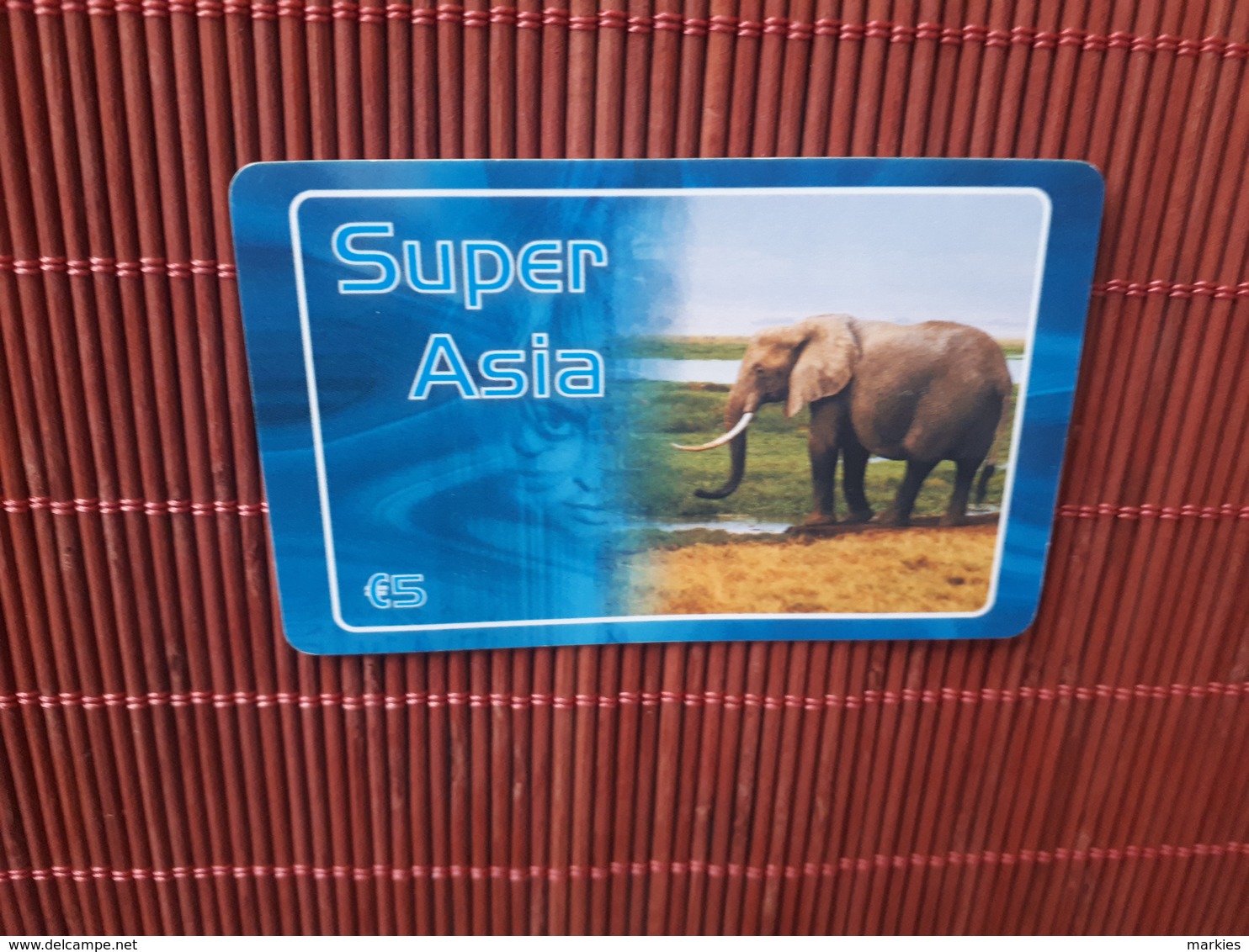 Prepaidcard  Elephant Super Asia   Belgium  Used Rare - Cartes GSM, Recharges & Prépayées