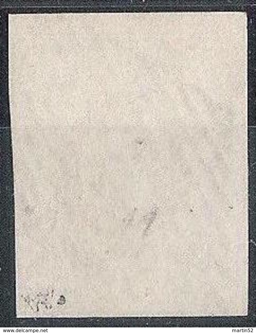 RAYON III 1852: Zumstein 19 Type 1 Michel 11 - 15 Cts. Mit Eidg. Raute Grille Noir CONSTAT BEFUND 2018 (Zu CHF 1300.00) - 1843-1852 Federal & Cantonal Stamps