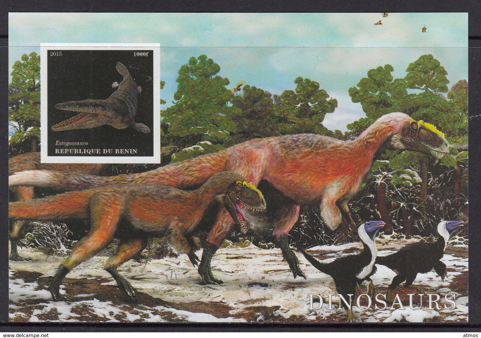 Benin MNH Dinosaurs Sheets Are Clean, No Gum Private Issue! - Prehistorisch