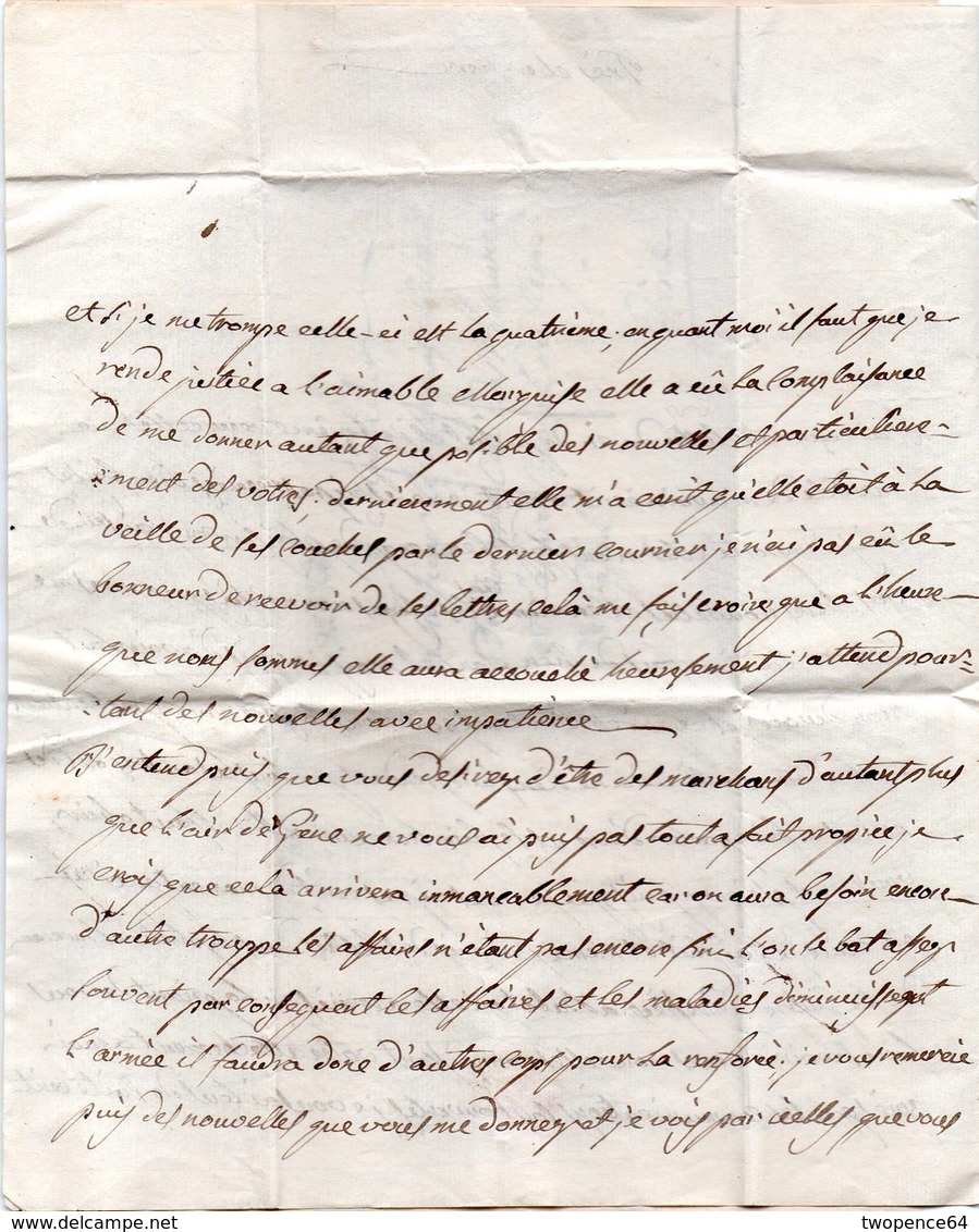 17 - REGNO DI SARDEGNA - LETTERA PREFILATELICA DA CAROUGE A GENOVA 1814 - PERIODO PROVVISORIO - 1. ...-1850 Prefilatelia