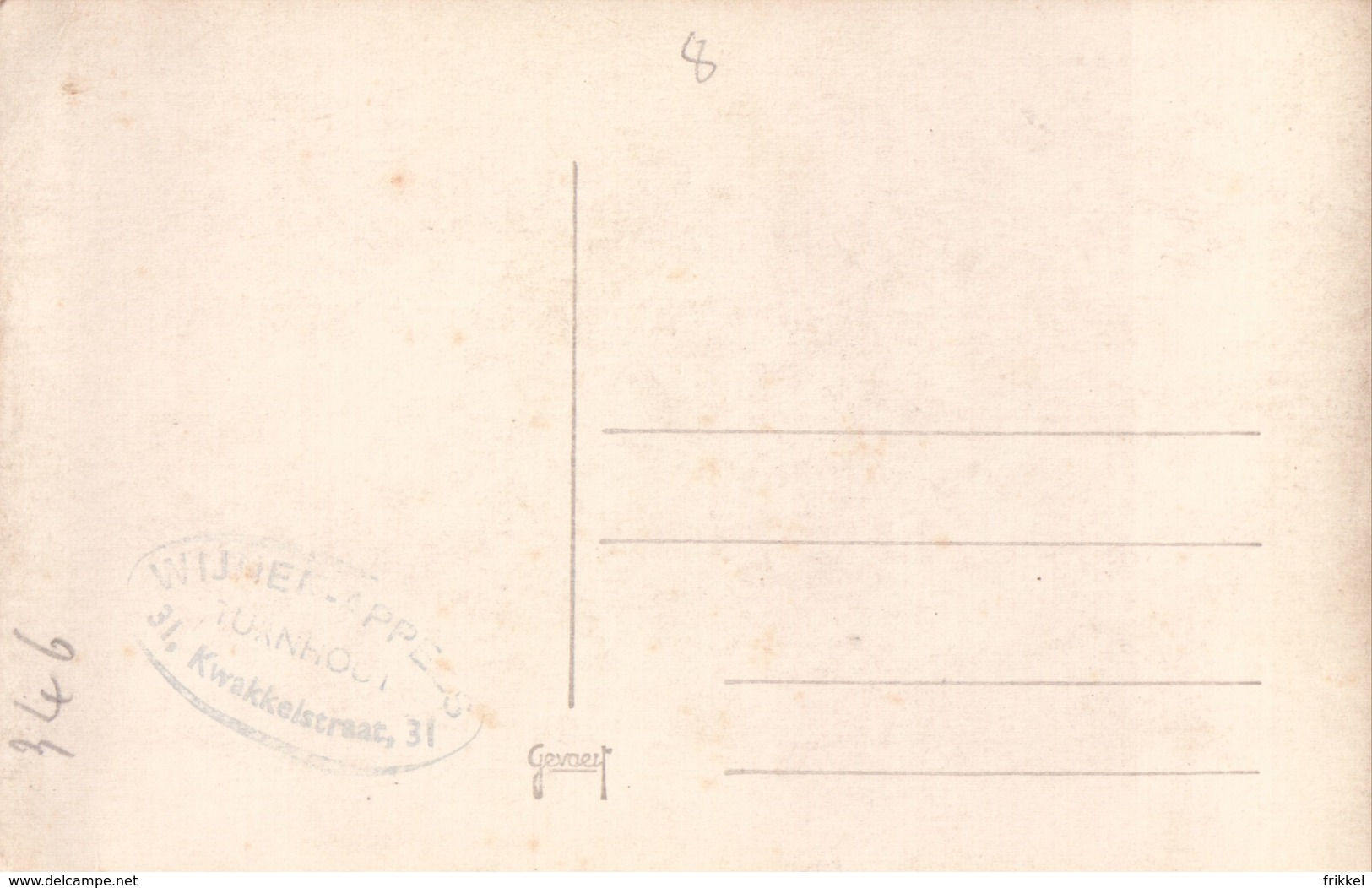 Fotokaart Carte Photo Turnhout Kazerne Majoor Blairon Militair Soldaat (fotograaf Wijnen Appels Kwakkelstraat ) - Turnhout