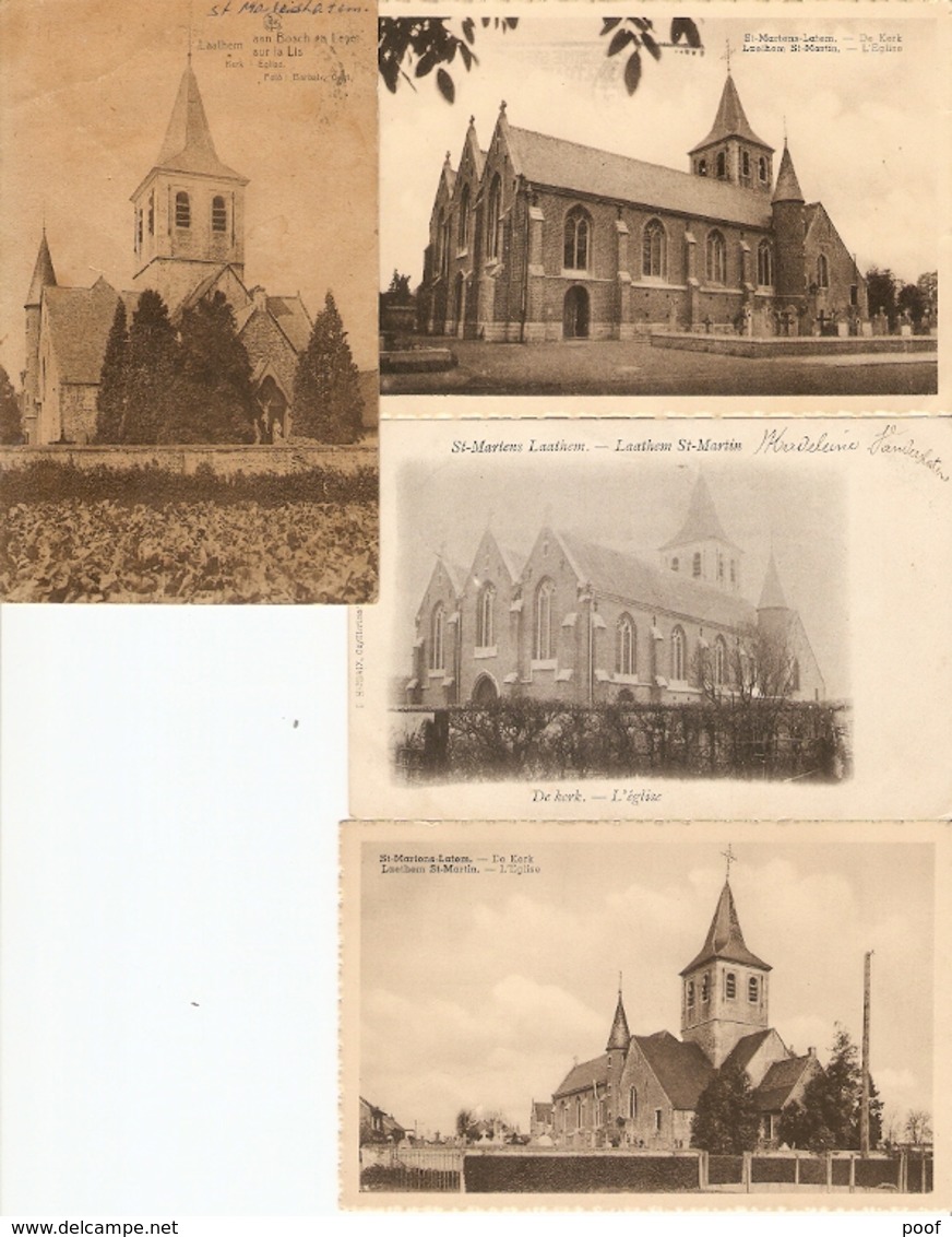 Sint-Martens-Latem : Kerk ---- 4 Kaarten - Sint-Martens-Latem