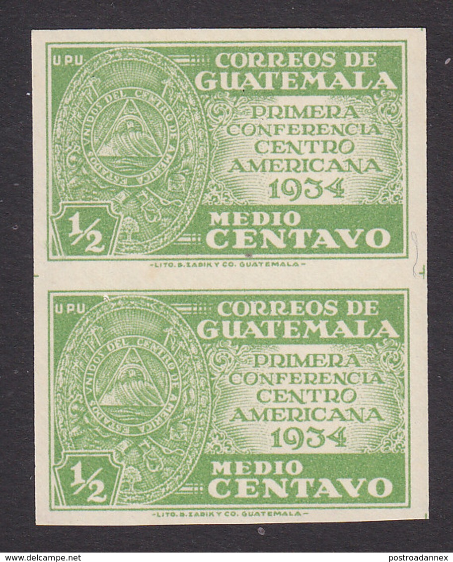 Guatemala, Scott #Not Listed, Mint Hinged, Conference For Central American Union, Issued 1934 - Guatemala