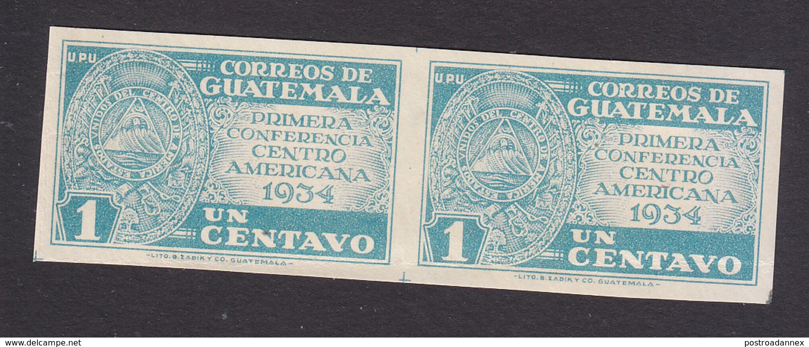Guatemala, Scott #Not Listed, Mint Hinged, Conference For Central American Union, Issued 1934 - Guatemala