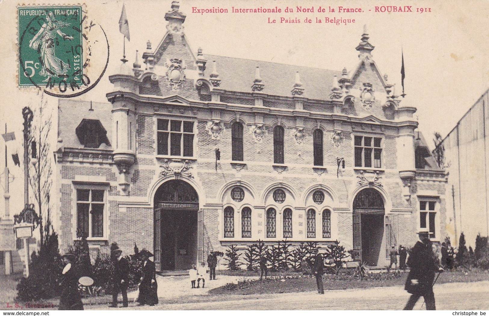 CPA Roubaix 1911, Exposition Internationale Du Nord De La France, Le Palais De La Belgique (pk47598) - Roubaix