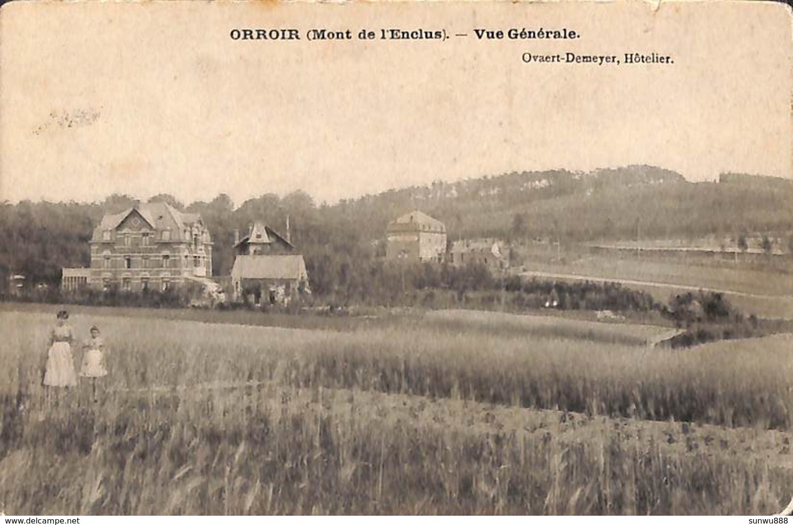 Orroir (Mont De L'Enclus) - Vue Générale (animée, Ovaert-Demeyer, 1909....petite Découpe Sur Bord Supérieur) - Kluisbergen