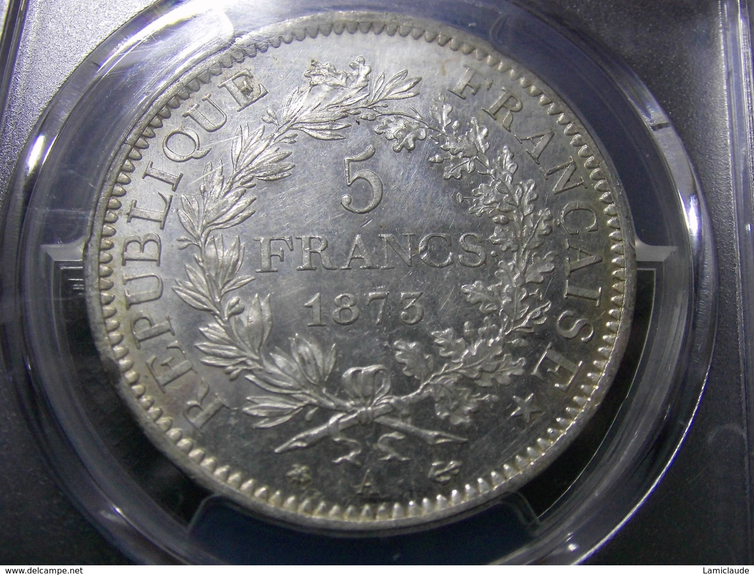 5 FRANCS 1873 A FRANCE PCGS MS 63  Envoi Gratuit - Autres & Non Classés