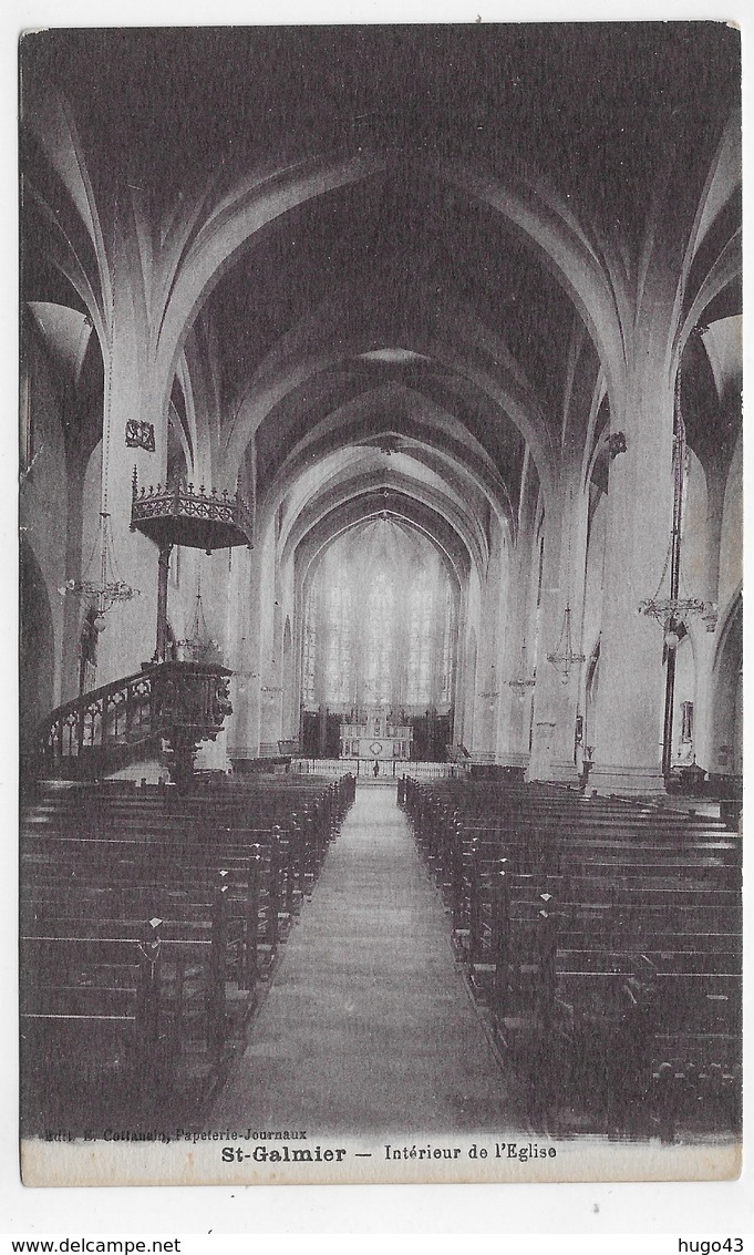 SAINT GALMIER - INTERIEUR DE L' EGLISE - CPA NON VOYAGEE - Autres & Non Classés