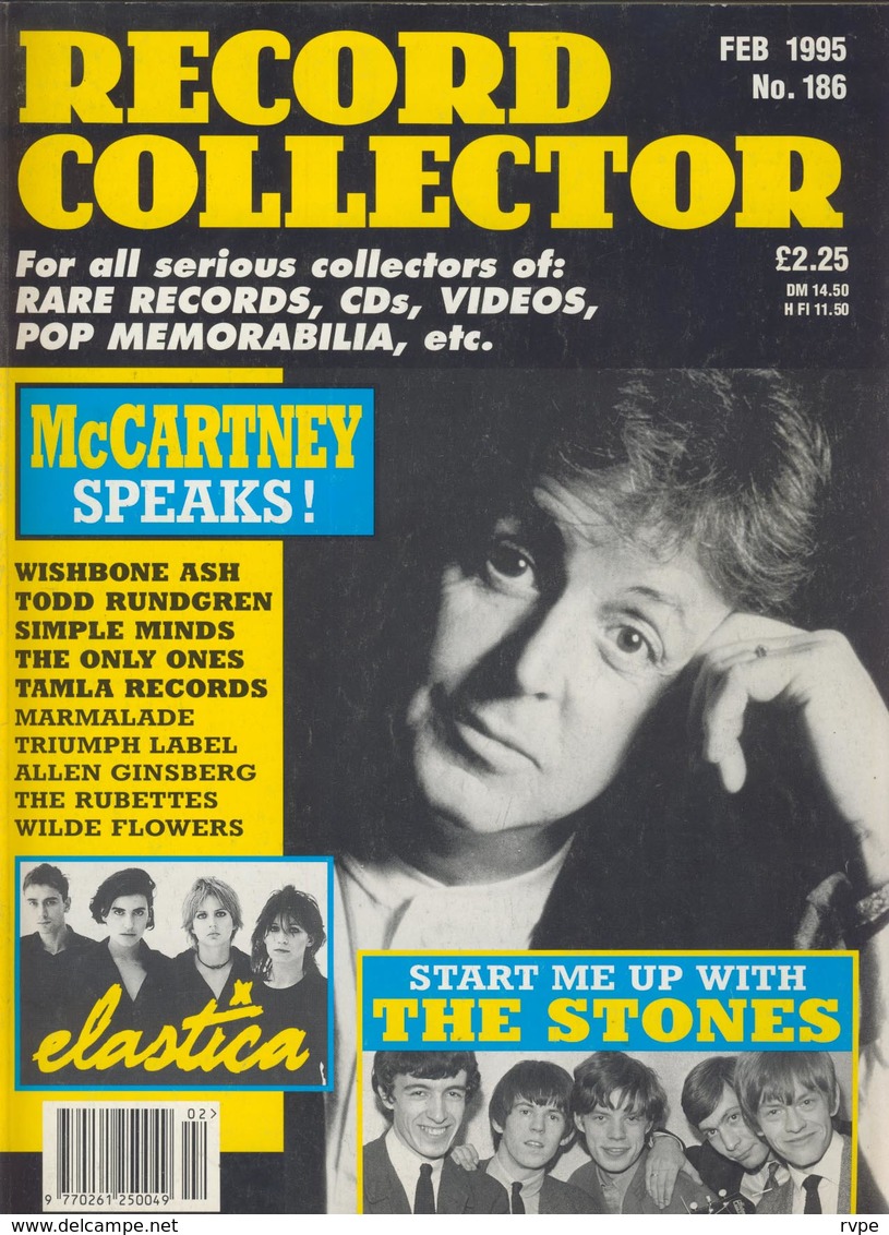 REVUE ANGLAISE RECORD COLLECTOR N° 186  De 1995 : PAUL MC CARTNEY    ETC ........... - Objets Dérivés