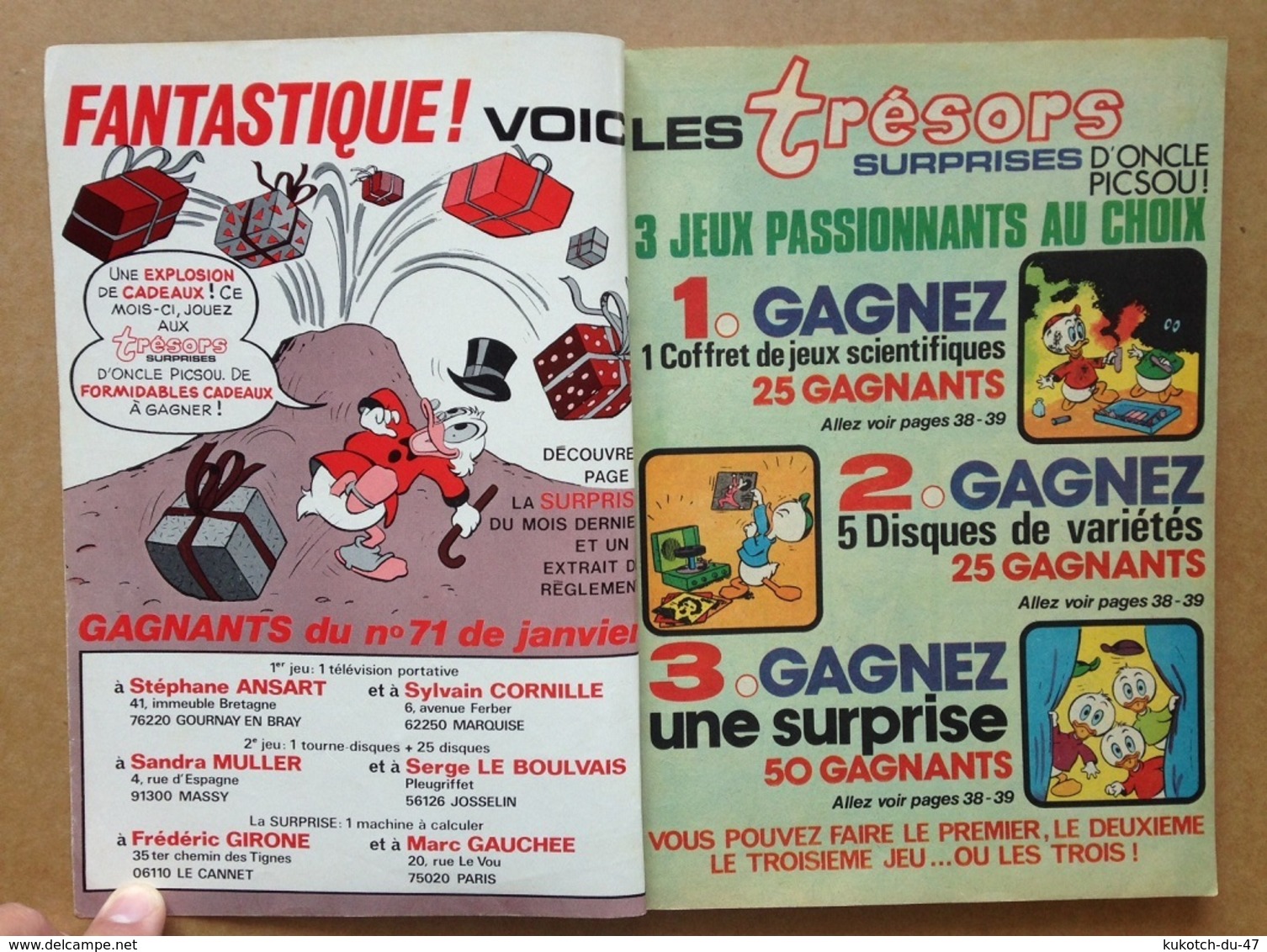 Disney - Picsou Magazine - Année 1978 - N°75 (avec Grand Défaut D'usure) - Picsou Magazine