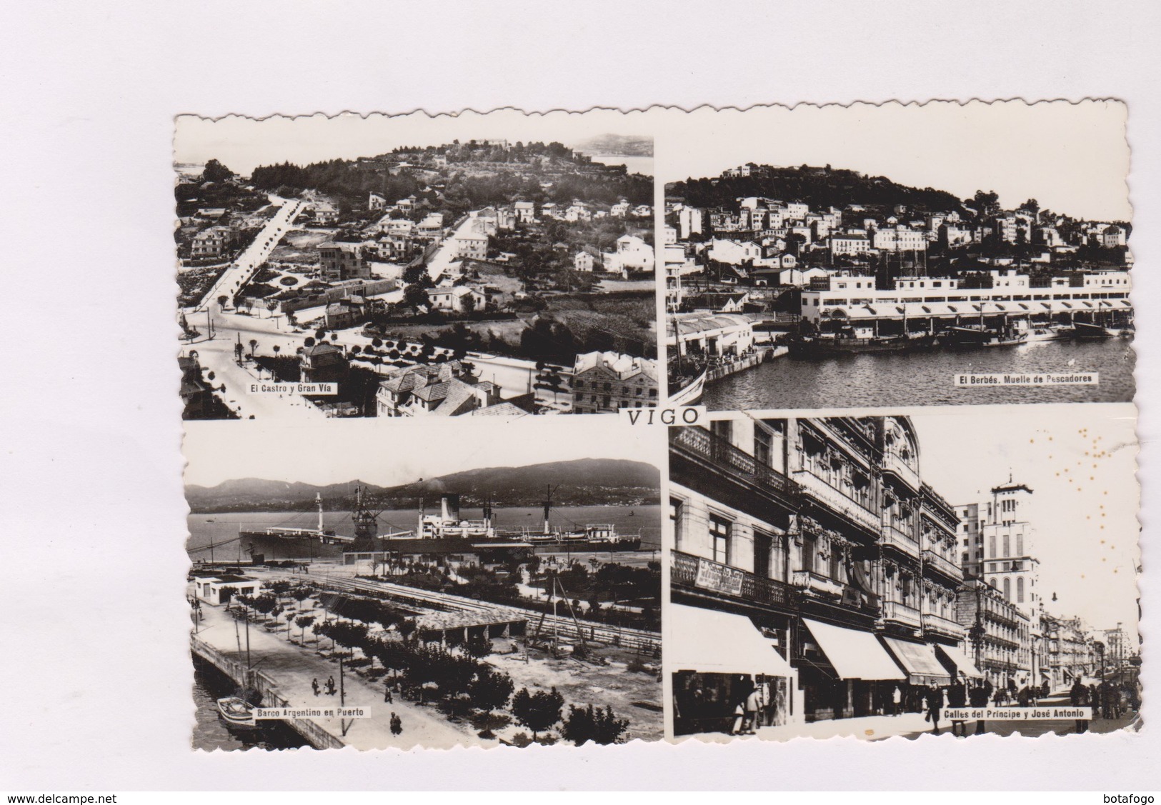 CPA PHOTO VIGO MULTIVUES EN 1953! - Pontevedra