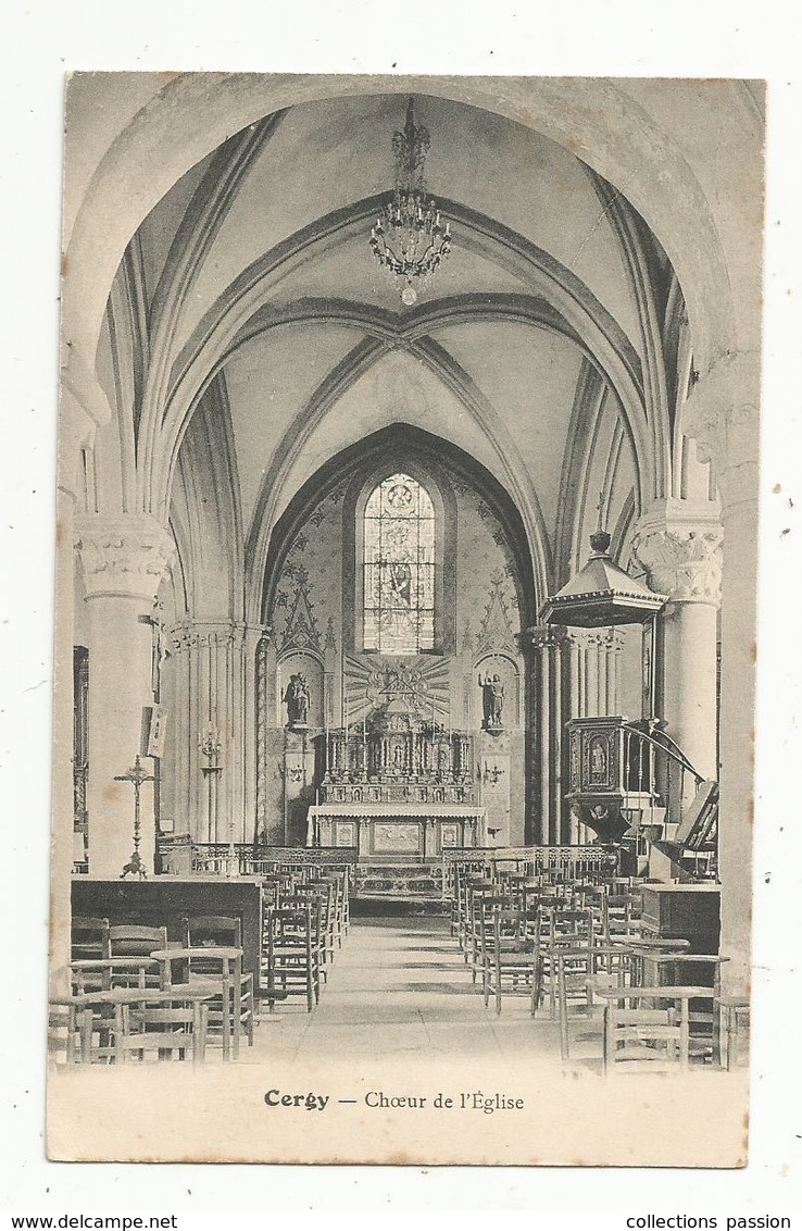 Cp , 95 , CERGY PONTOISE , Choeur De L'église , Vierge - Cergy Pontoise