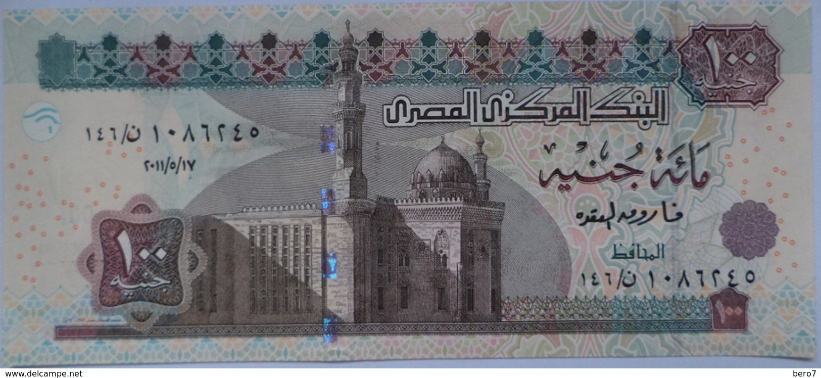 100 Pounds Egypt 2011 UNC-- Okda (Egypte) (Egitto) (Ägypten) (Egipto) (Egypten)  Africa - Egitto