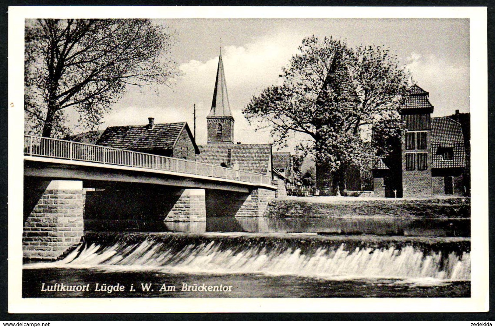 B4770 - Lüdge - Am Brückentor - Brücke Kirche - Ferdi Steinhage TOP - Lüdge