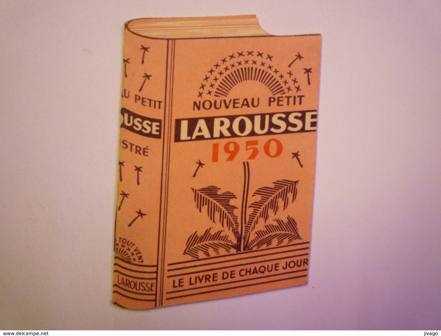 MINI CALENDRIER  PUB  " LAROUSSE"   1950    - Tamaño Pequeño : 1941-60