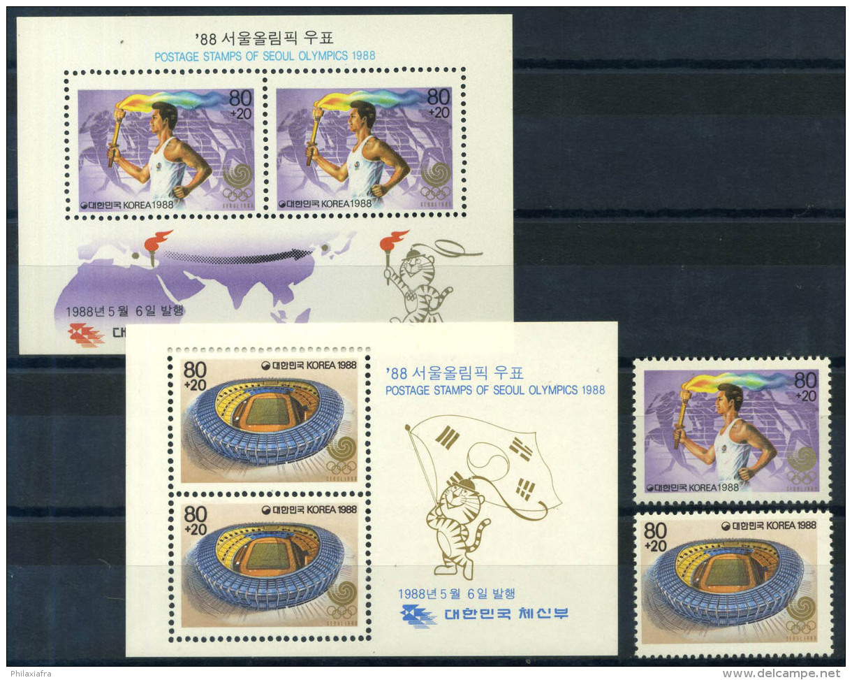 Corée Du Sud 1988 Mi. 1559, Bl. 544 Bloc Feuillet 100% ** Jeux Olympiques, Séoul - Corea Del Sur