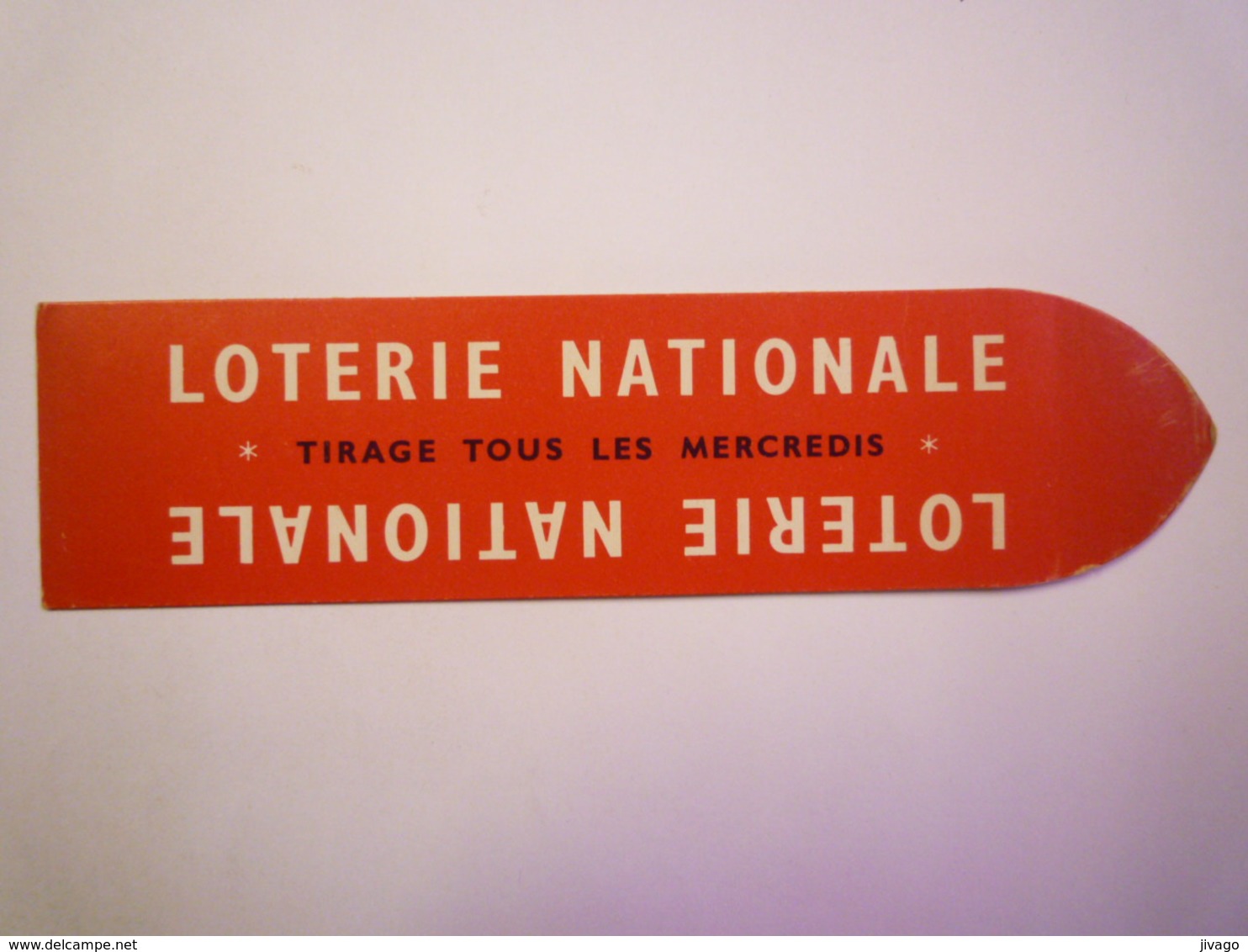 MARQUE-PAGES  PUB  " LOTERIE NATIONALE "    - Marque-Pages