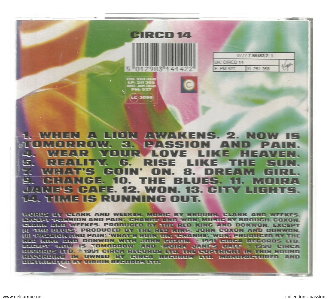 Cd , DEFINITION OF SOUND , Circo 14 , Love And Life , A Journey With The CHAMELEONS , 2 Scans ,  Frais Fr 3.60 E - Compilaties