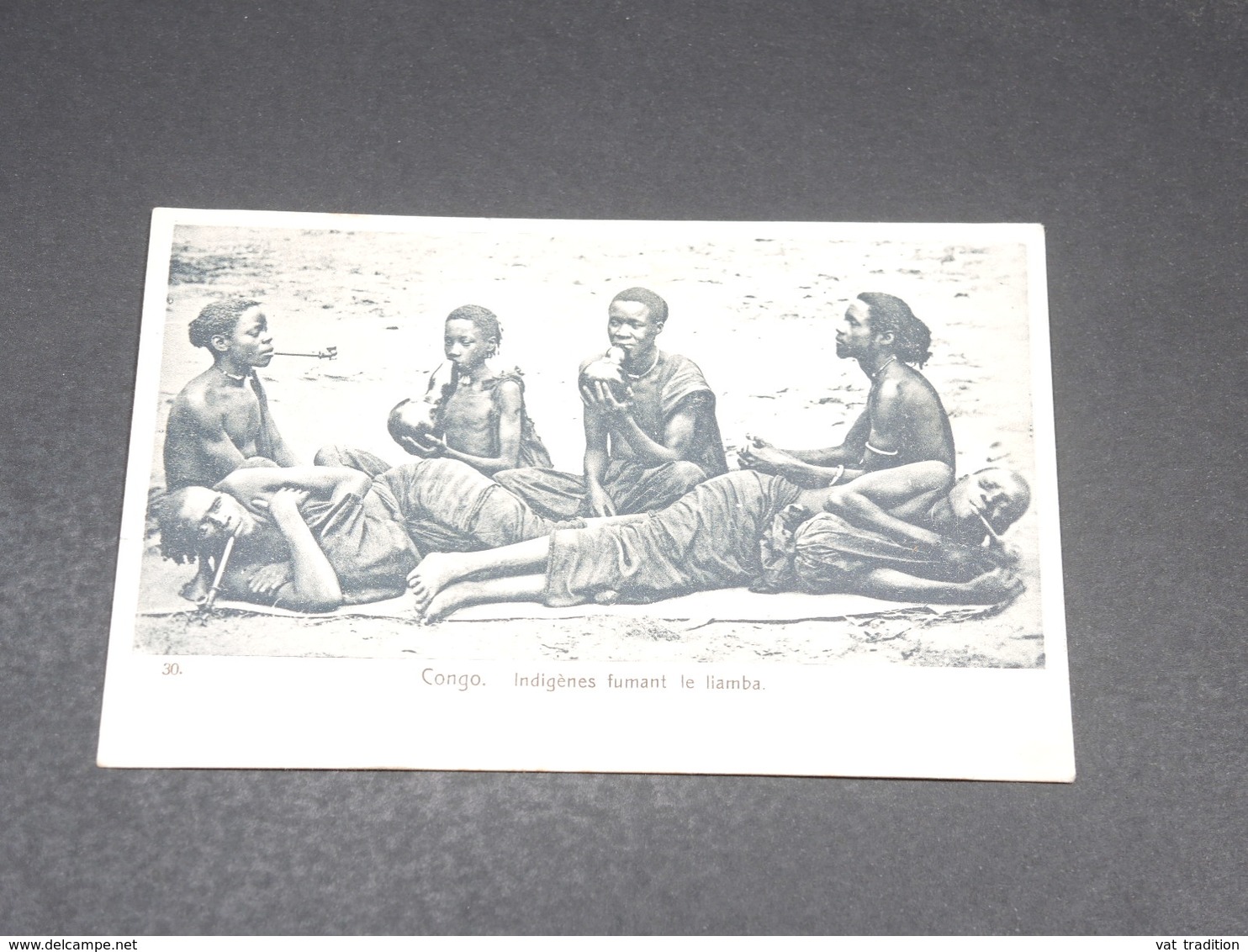 CONGO - Carte Postale  - Indigènes Fumant Le Liamba - L 19491 - Congo Français