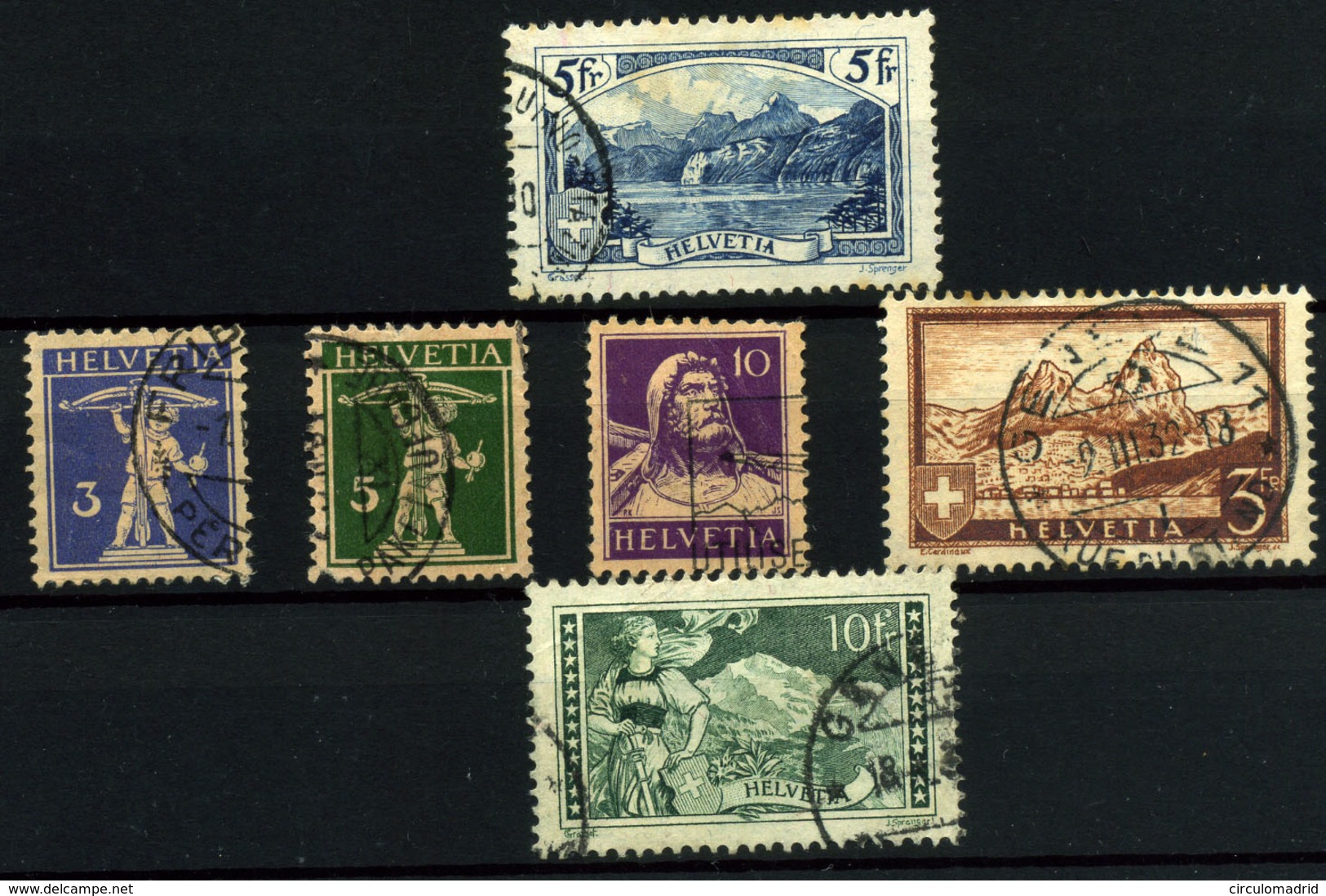 3075-Suiza Nº 230, 241/5 - Unused Stamps