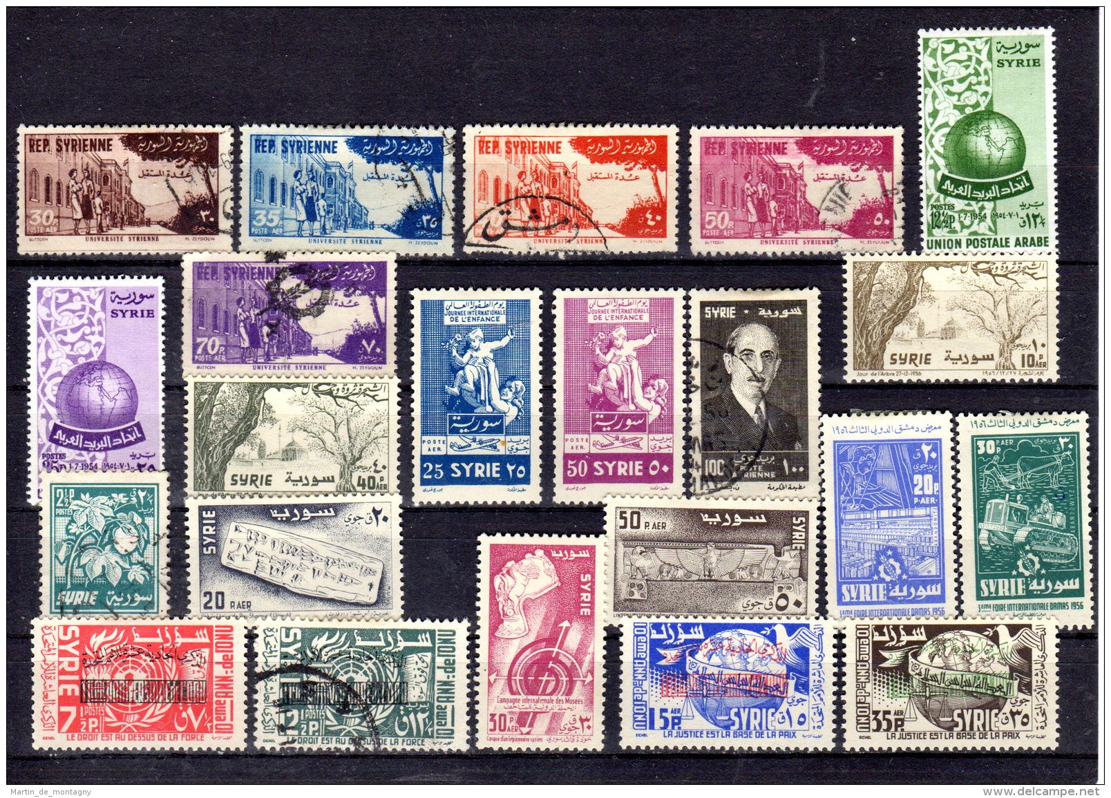 Syrien 1949 - 1956, Diverse Briefmarken Ex Michel 576A - 706, Gestempelt Oder Mit Falz, Ge. Scans, Lot 49826 - Syrien