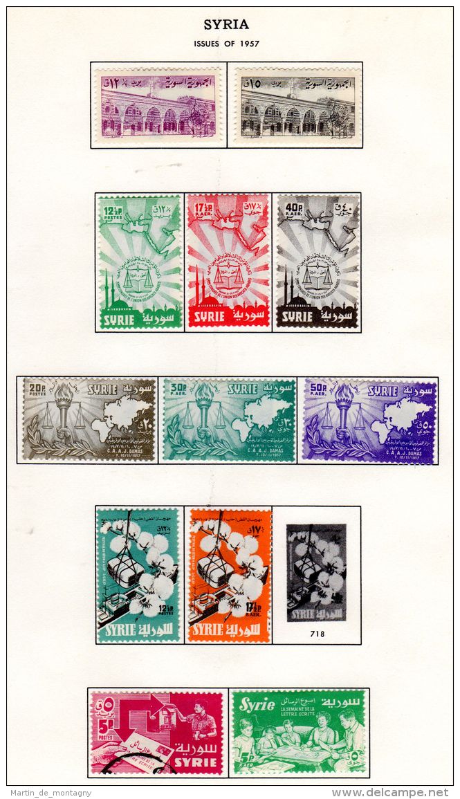 Leine Sammlung Syrien , Jahre 1957 - 1961, Neu * Oder Gestempelt Gemäss Scans, Los 49827 - Syrië