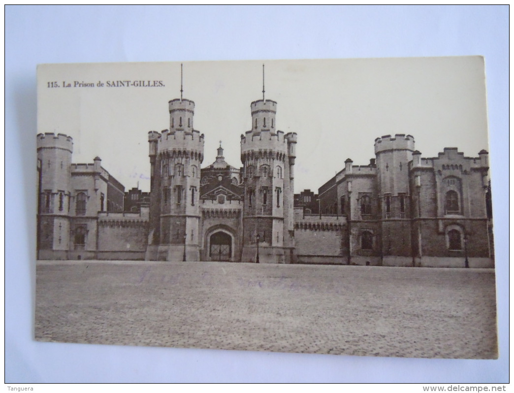 La Prison De Saint-Gilles Gevangenis Circulée 1910 Edition Grand Bazar Anspach BXL - Prison