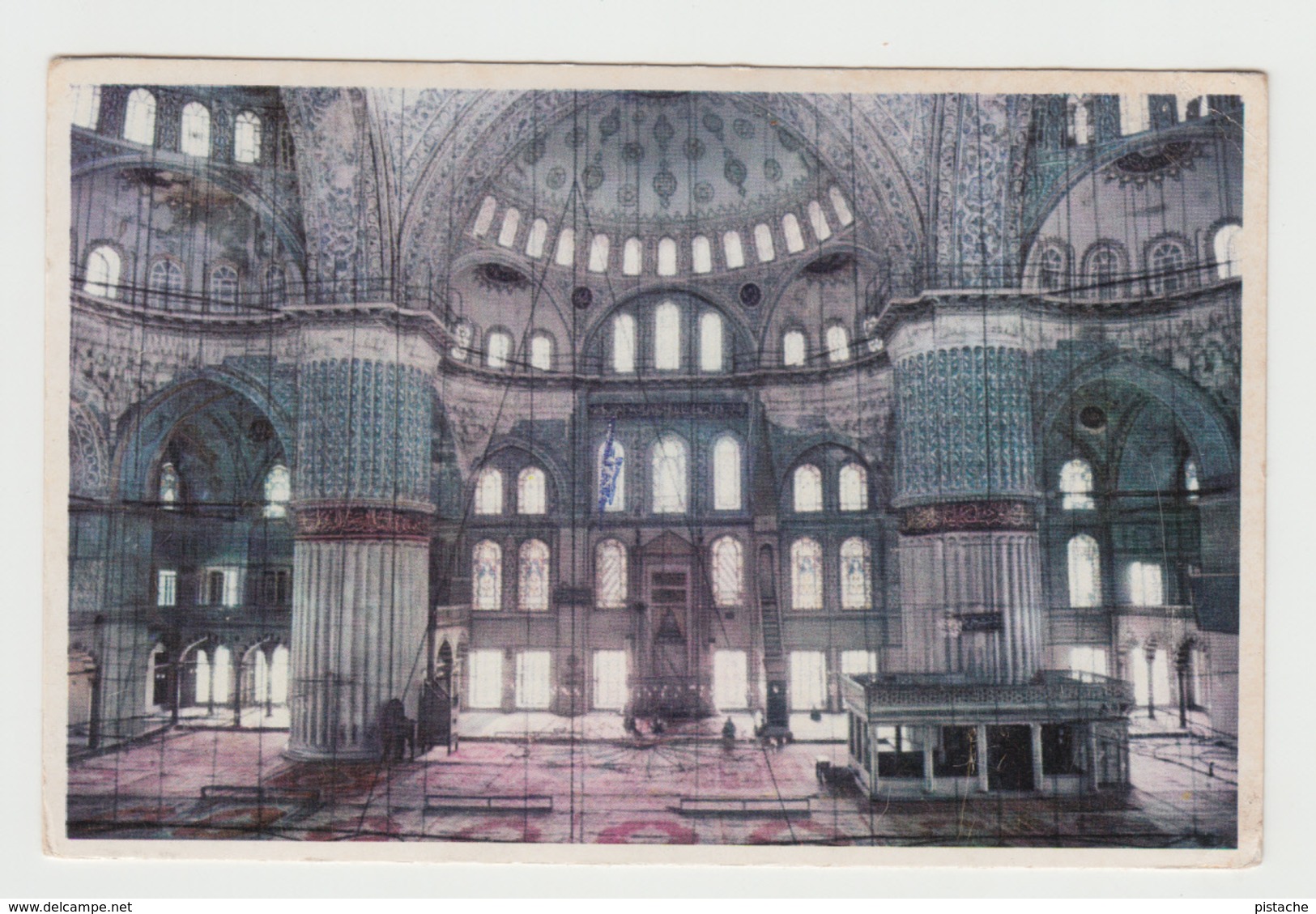 Turkey Turquie Istanbul - Interior Sultan Ahmet Mosque - 2 Scans - Turkey