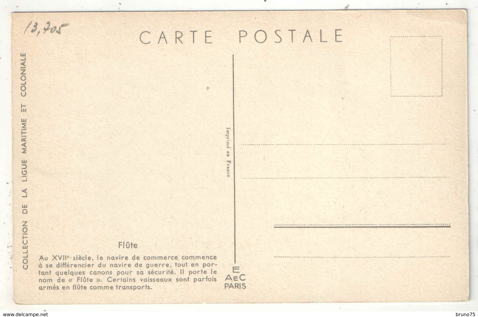 HAFFNER - Flûte - Navire De Commerce - Haffner