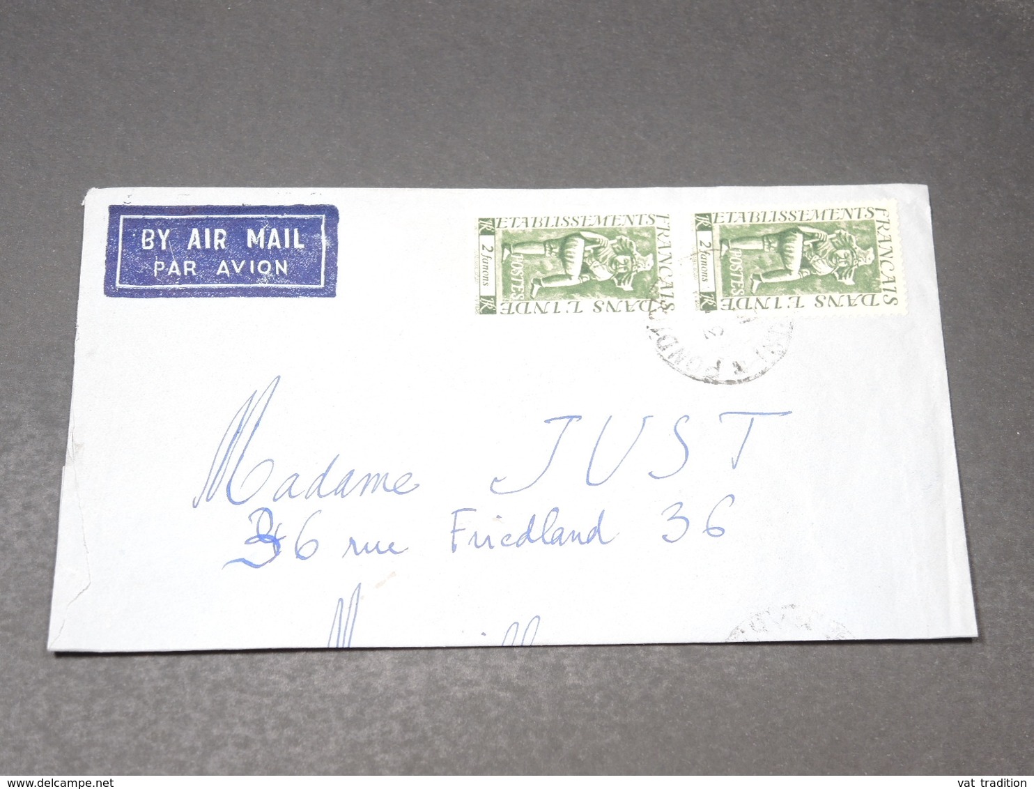 INDE - Enveloppe De Pondichéry Pour Marseille , Affranchissement Plaisant - L 19555 - Covers & Documents