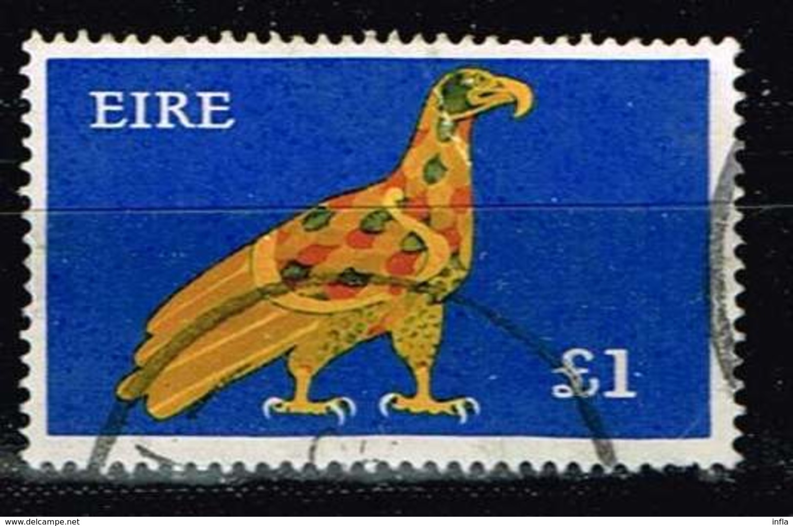 Irland 1975, Michel# 321 O Eagle, 8th Century - Usati