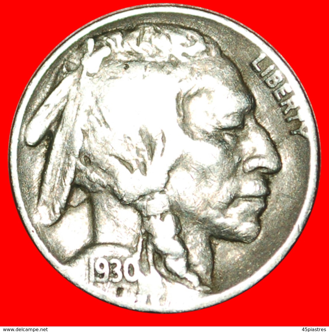 # INDIAN HEAD (1913-1938): USA ★ 5 CENTS 1930 BLACK DIAMOND (1893-1915)! LOW START ★ NO RESERVE! - 1913-1938: Buffalo