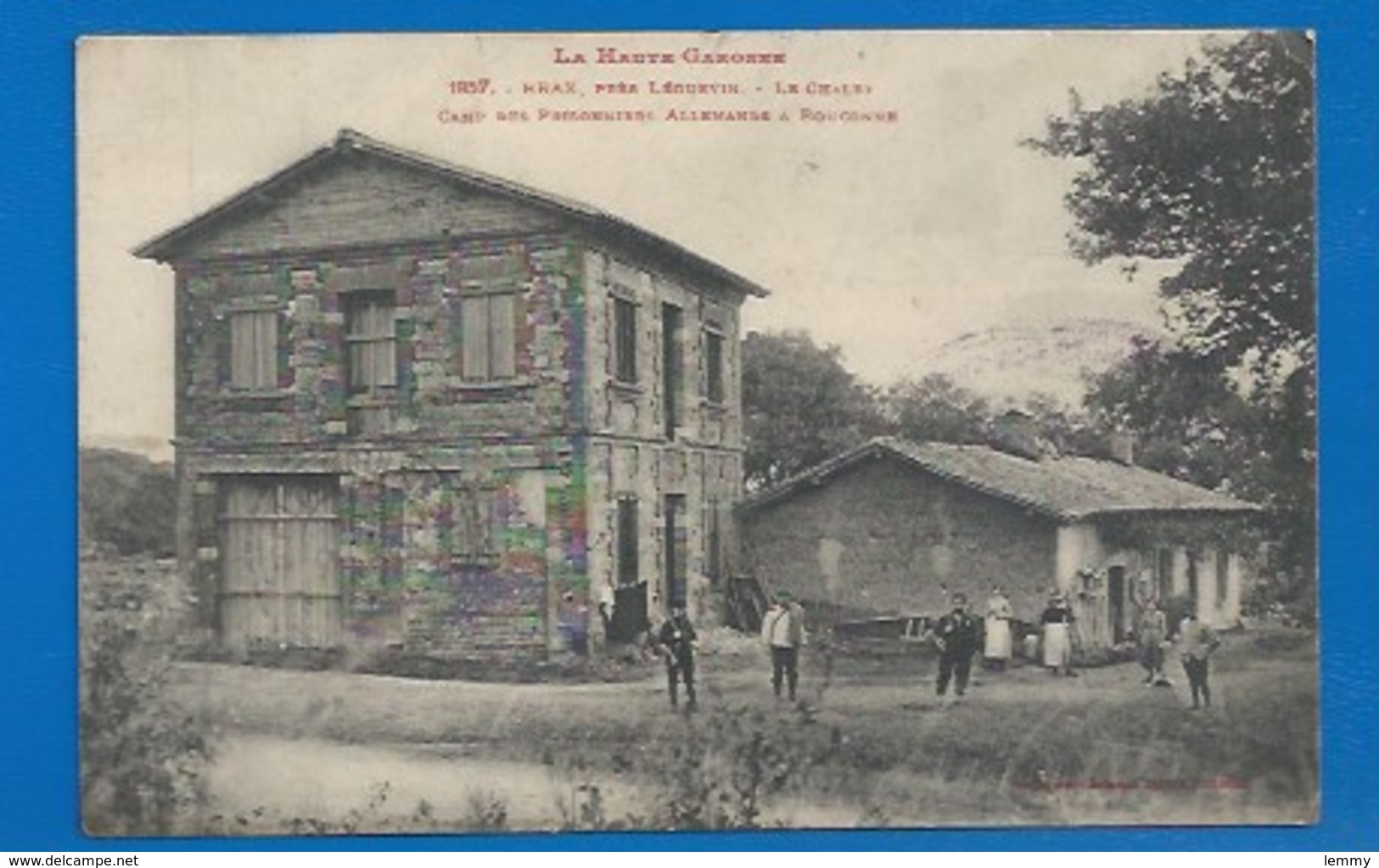 31 * BRAX - GUERRE 1914-18 - CAMP DE PRISONNIERS ALLEMANDS À BOUCONNE - CACHET TAMPON DETACHEMENT DE BOUCONNE - Autres & Non Classés